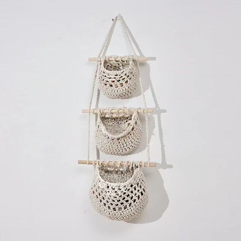 Hanging Crochet Storage Baskets