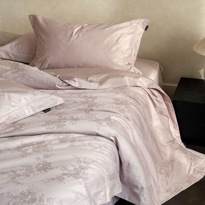 Decorative Elegant Floral Satin Duvet Cover Set Avarnia