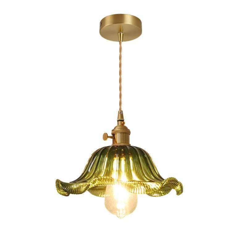 Vintage Glass Hanging Pendant Light