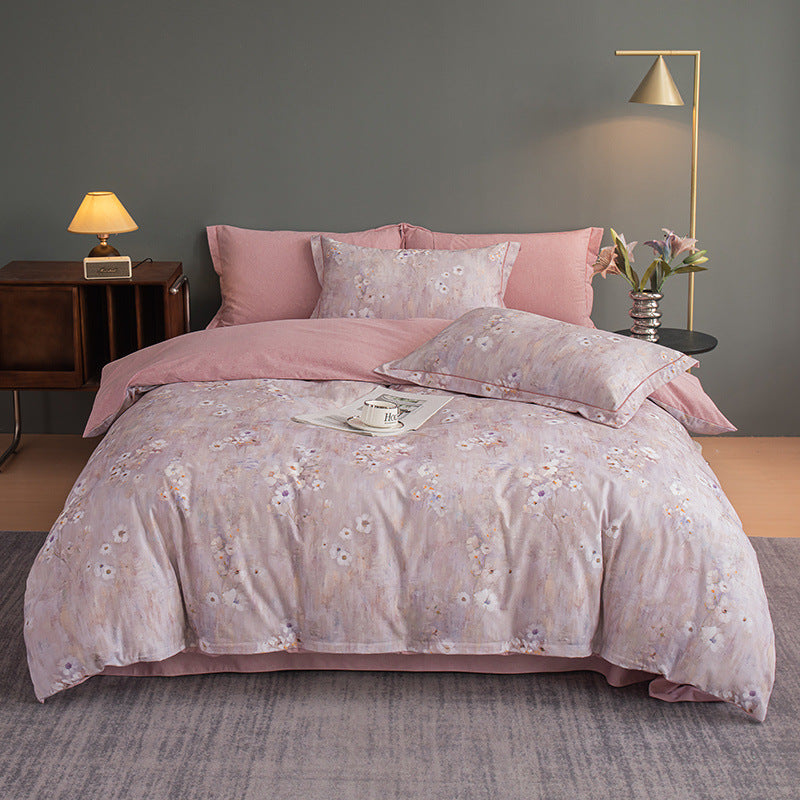 Nature-Inspired Botanical Print Duvet Cover Set