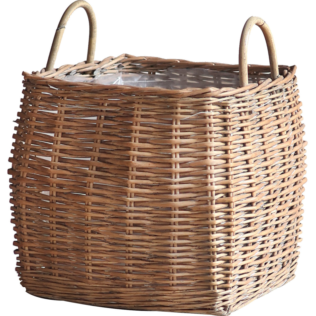 Braided storage basket