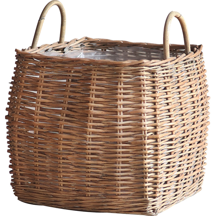 Braided storage basket
