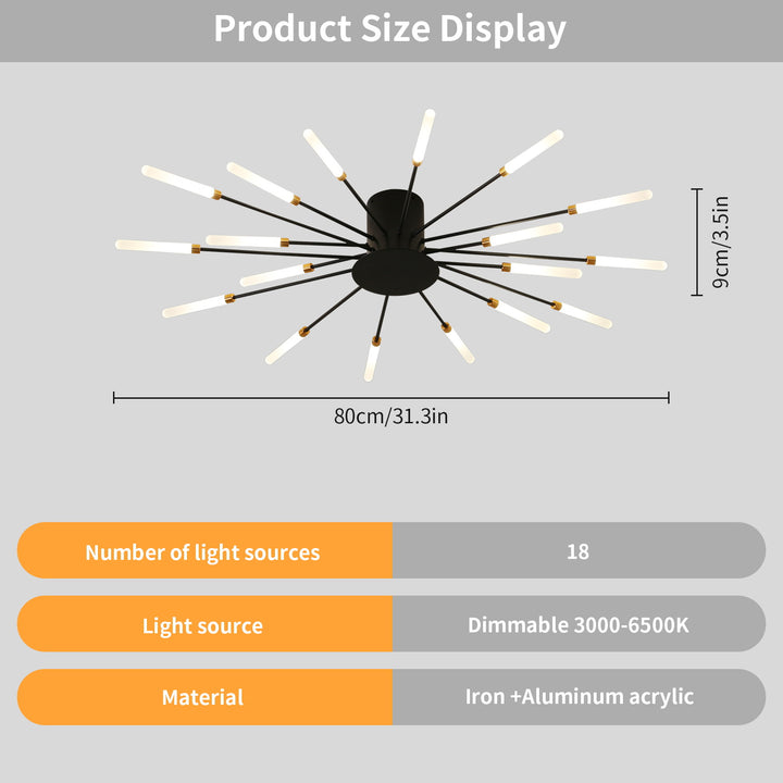 Star Explosion Ceiling Light
