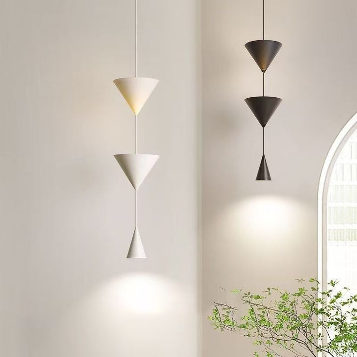 Contemporary geometric pendant light
