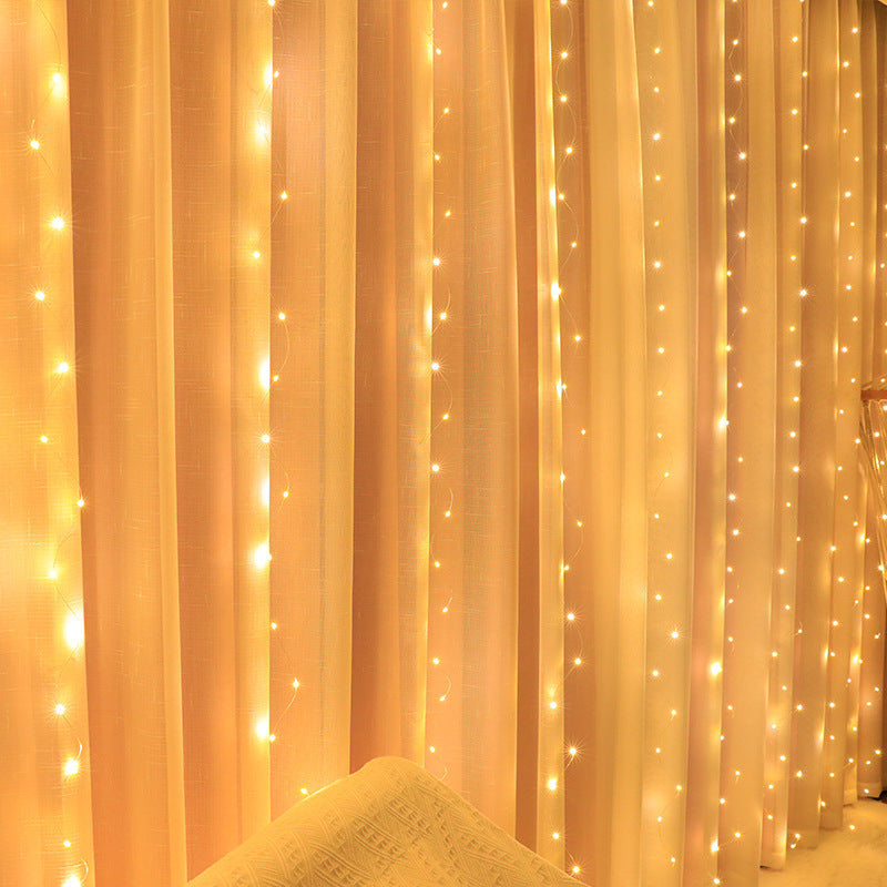 Outdoor waterproof LED curtain lights with icicle design