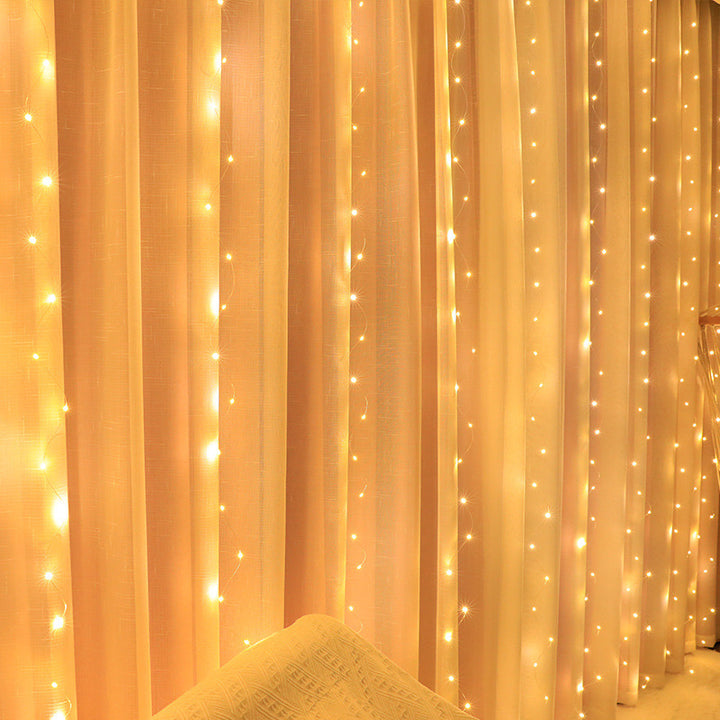 Outdoor waterproof LED curtain lights with icicle design