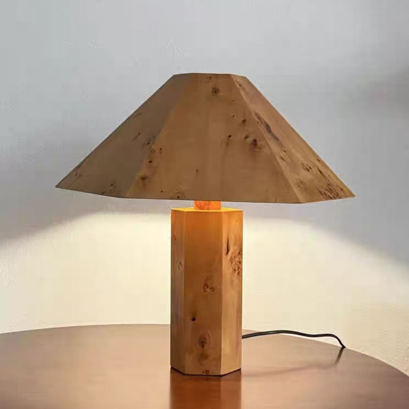 Modern wooden table lamp