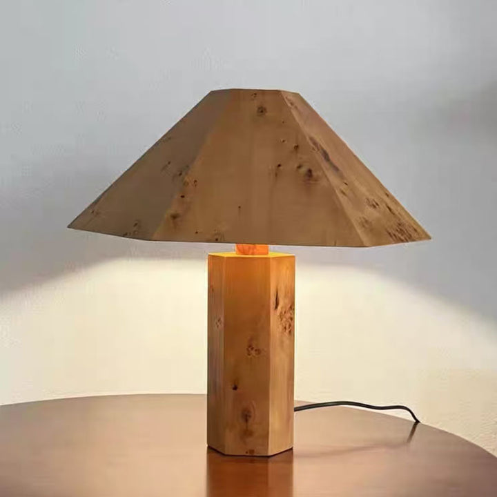 Modern wooden table lamp