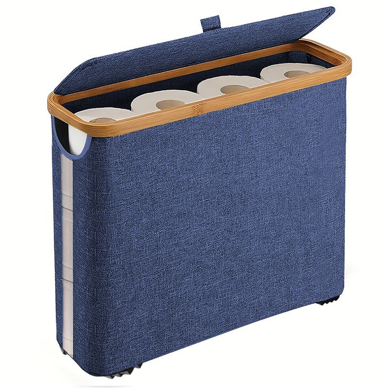 Sustainable recycling organizer with bamboo lid