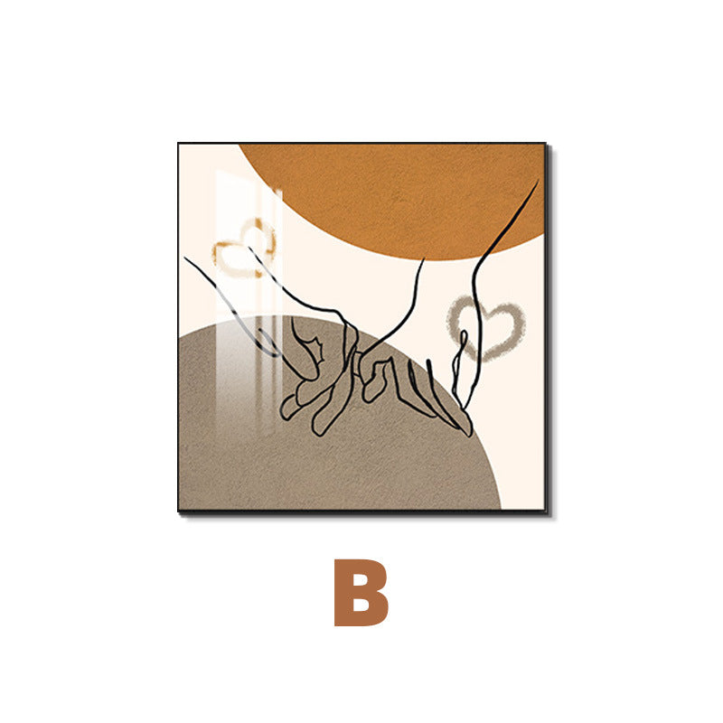 Framed Abstract Botanical Line Art Print