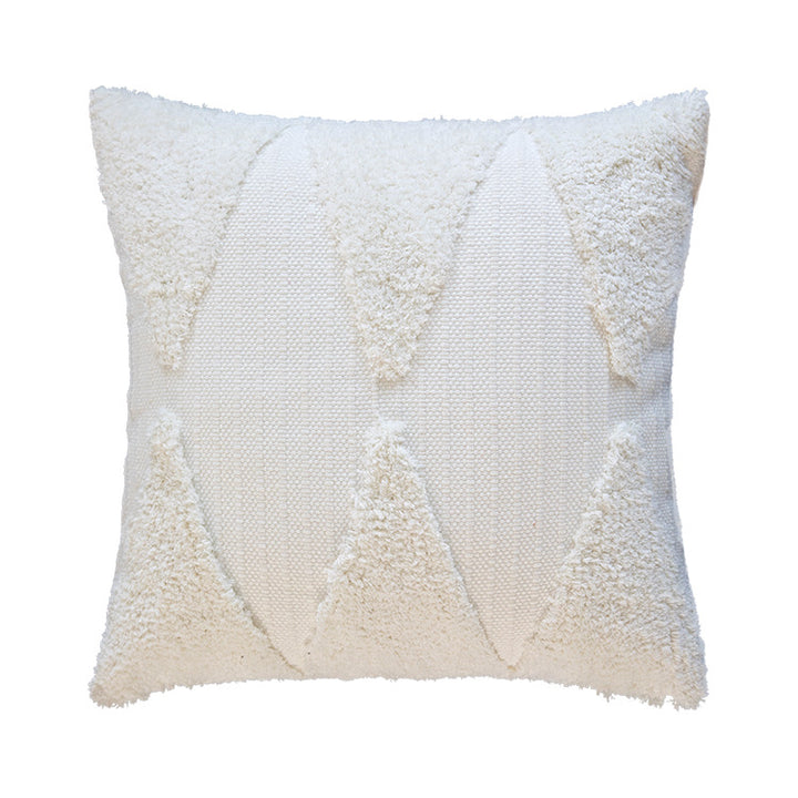 Luxurious decorative cushion with textured tufting surface