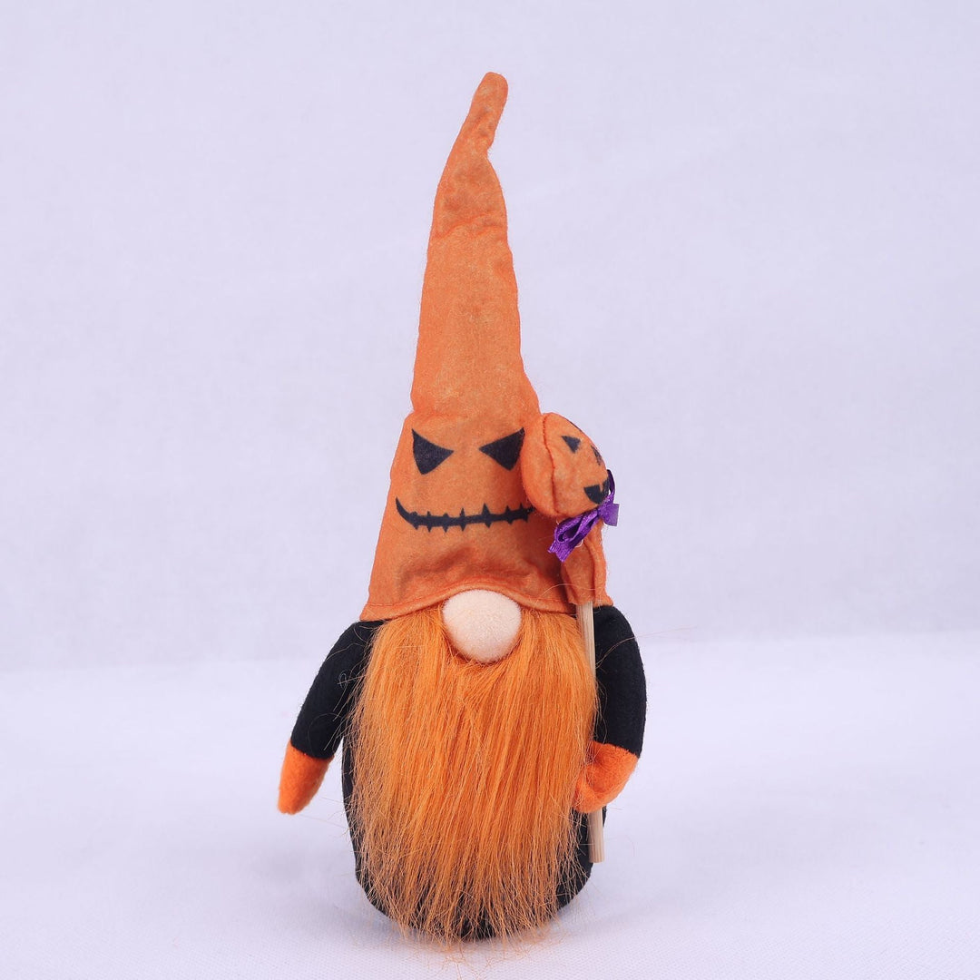 Halloween decoration figure with witch hat