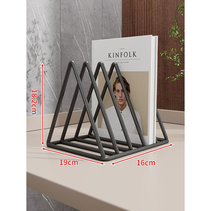 Expandable Accordion Metal Magazine and Book Organizer Rack
