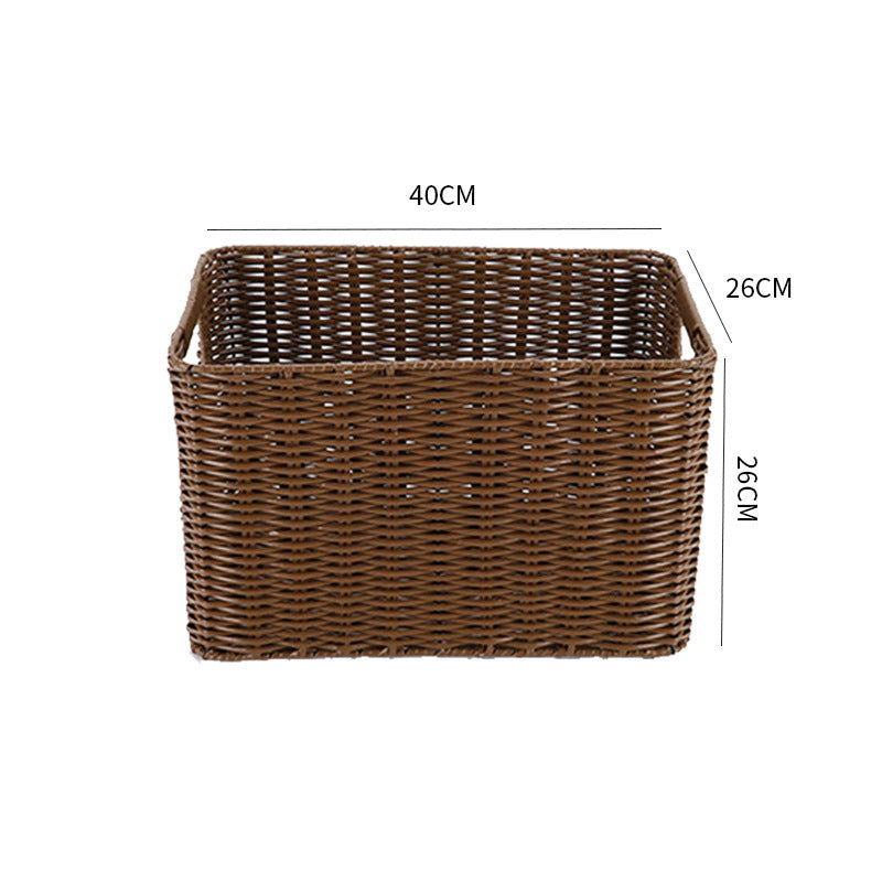 Storage basket made of natural rattan