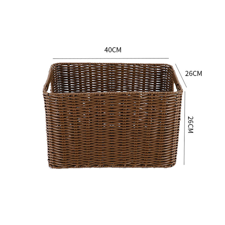 Storage basket made of natural rattan