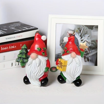 Playful Santa Claus decoration figure