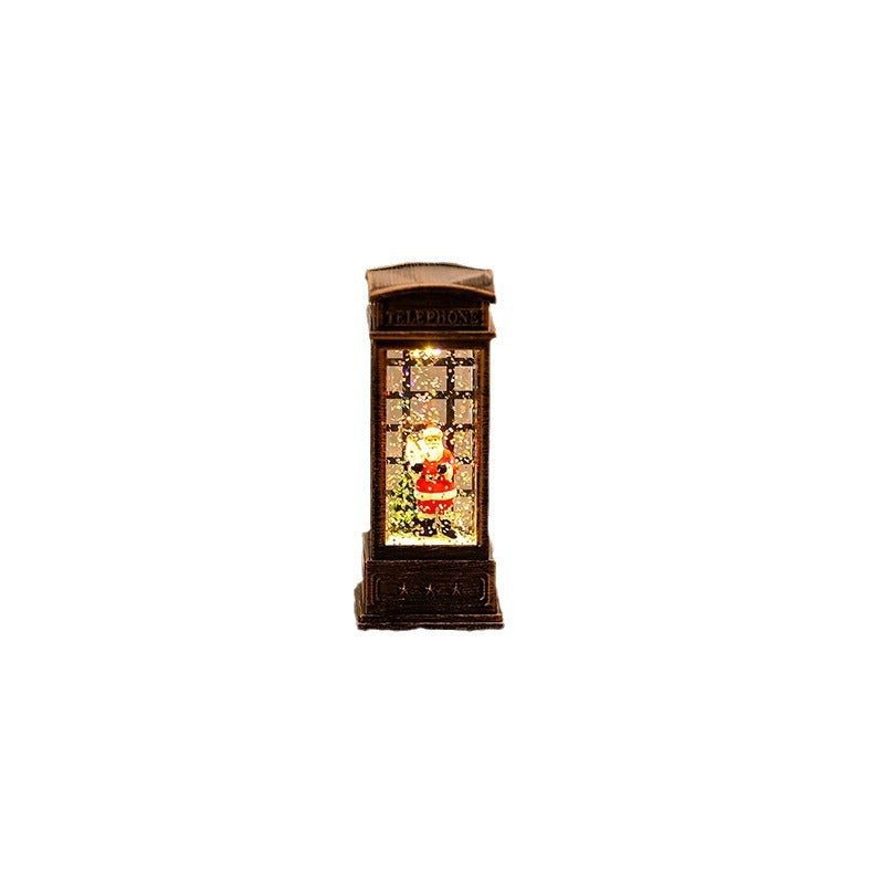 Nostalgic Christmas lantern with LED lighting