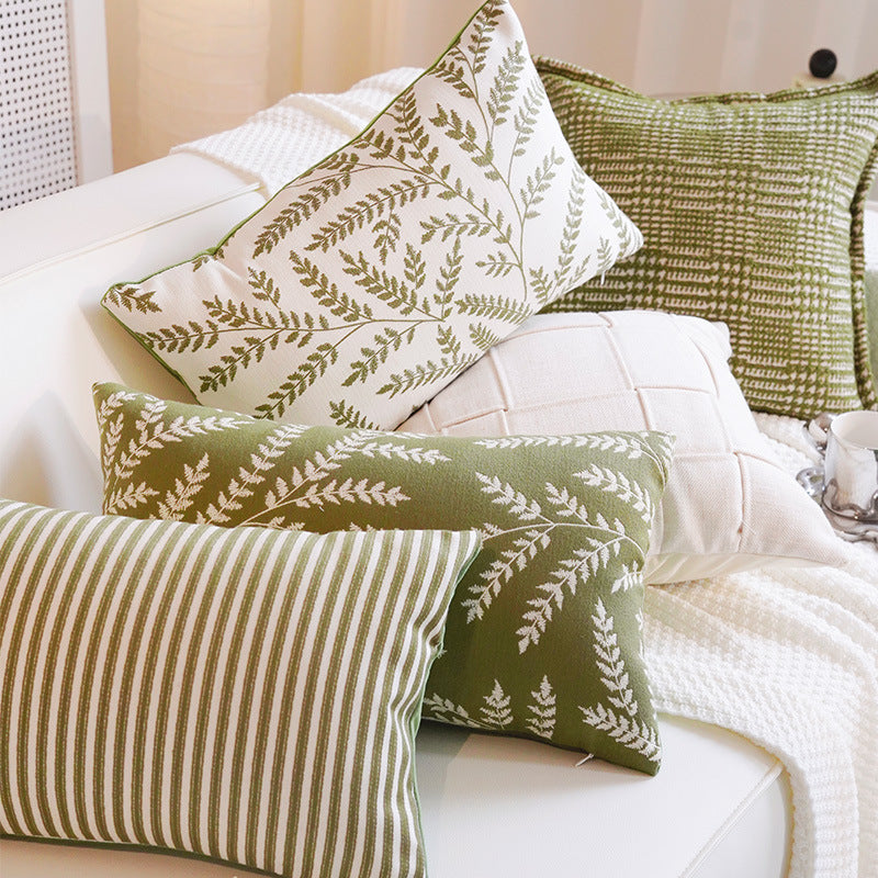 Decorative Botanical Print Cushioned Pillow