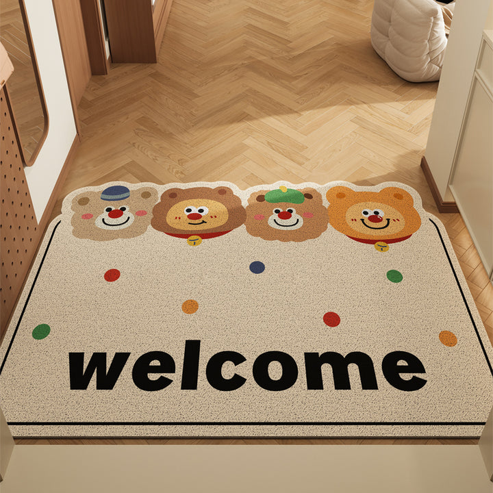 Cartoon-Themed Welcome Mat