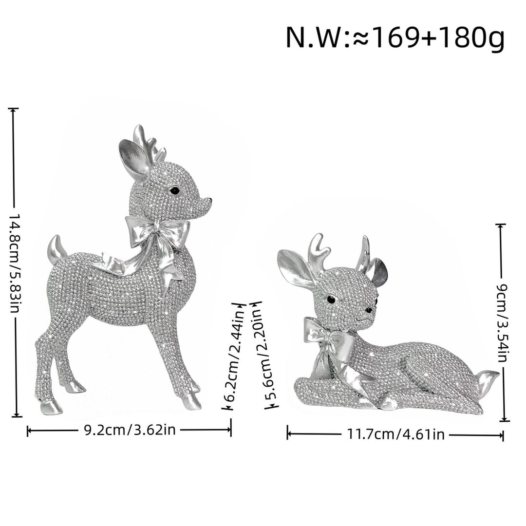 Luxurious Reindeer Sculpture