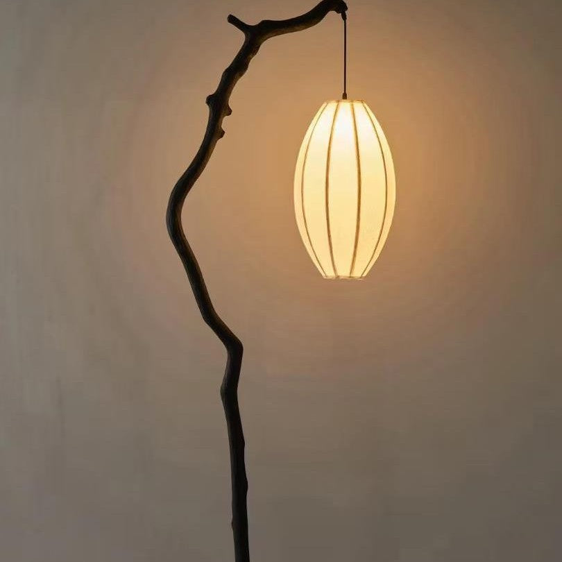 Artistic branch floor lamp