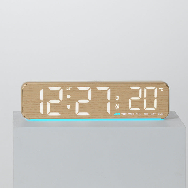 Digital Multifunction Alarm Clock with Temperature and Date Display