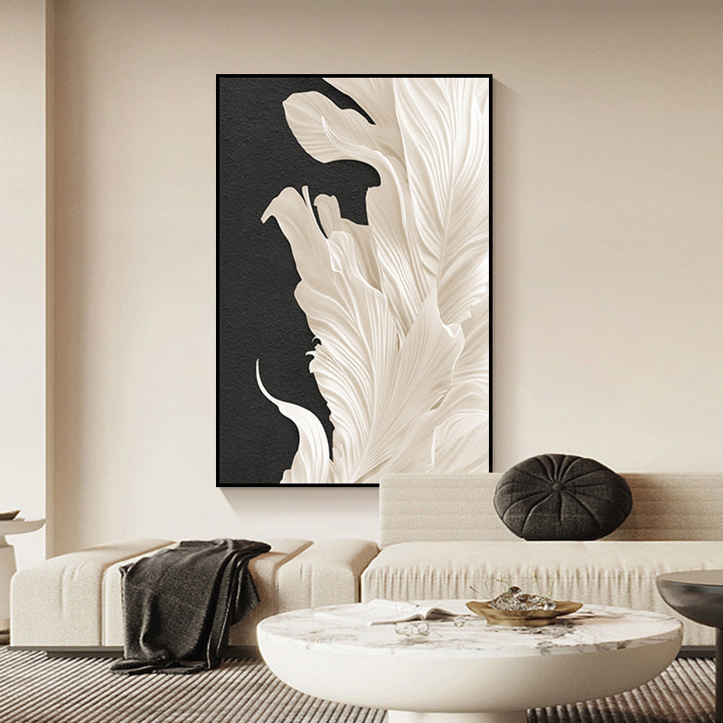 Elegant Floral Textured Wall Art