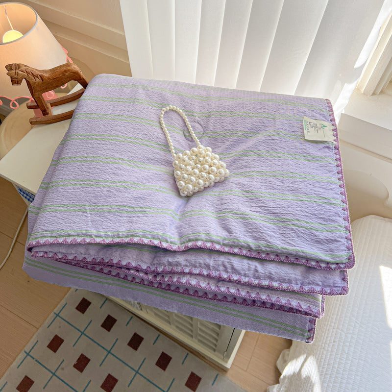 Decorative Textured Summer Throw Blanket Avarnia