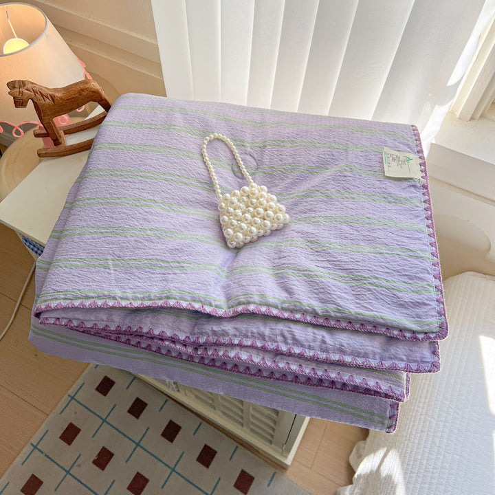 Decorative Textured Summer Throw Blanket Avarnia