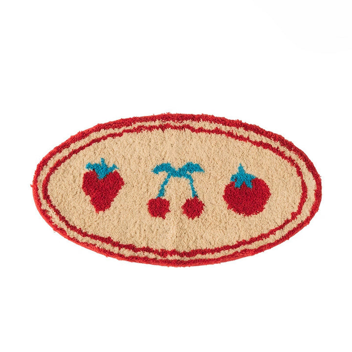 Playful Fruit-Themed Area Mat