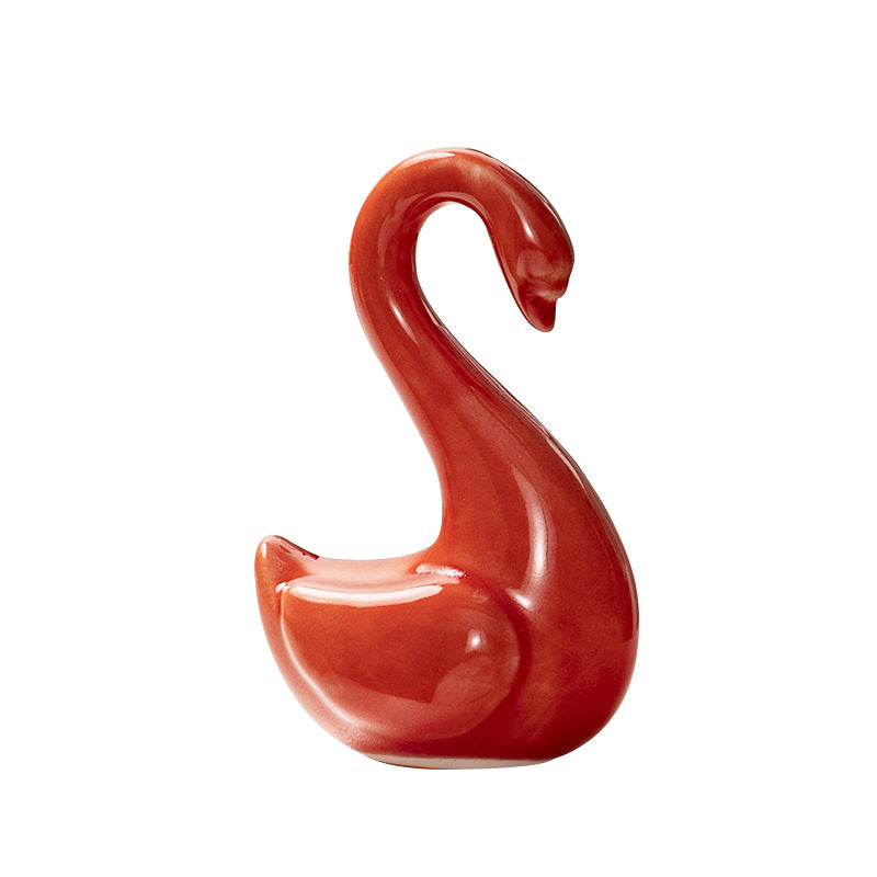 Curved ceramic figure