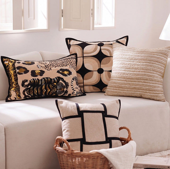 Decorative Animal-Print Throw Pillow