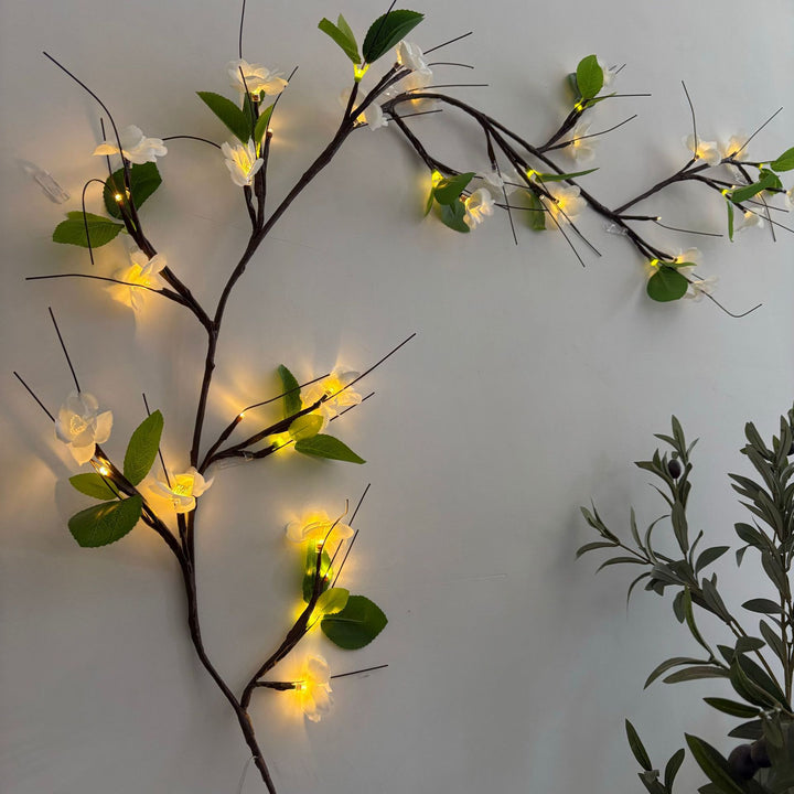 Ornate LED Cherry Blossom Wall Light