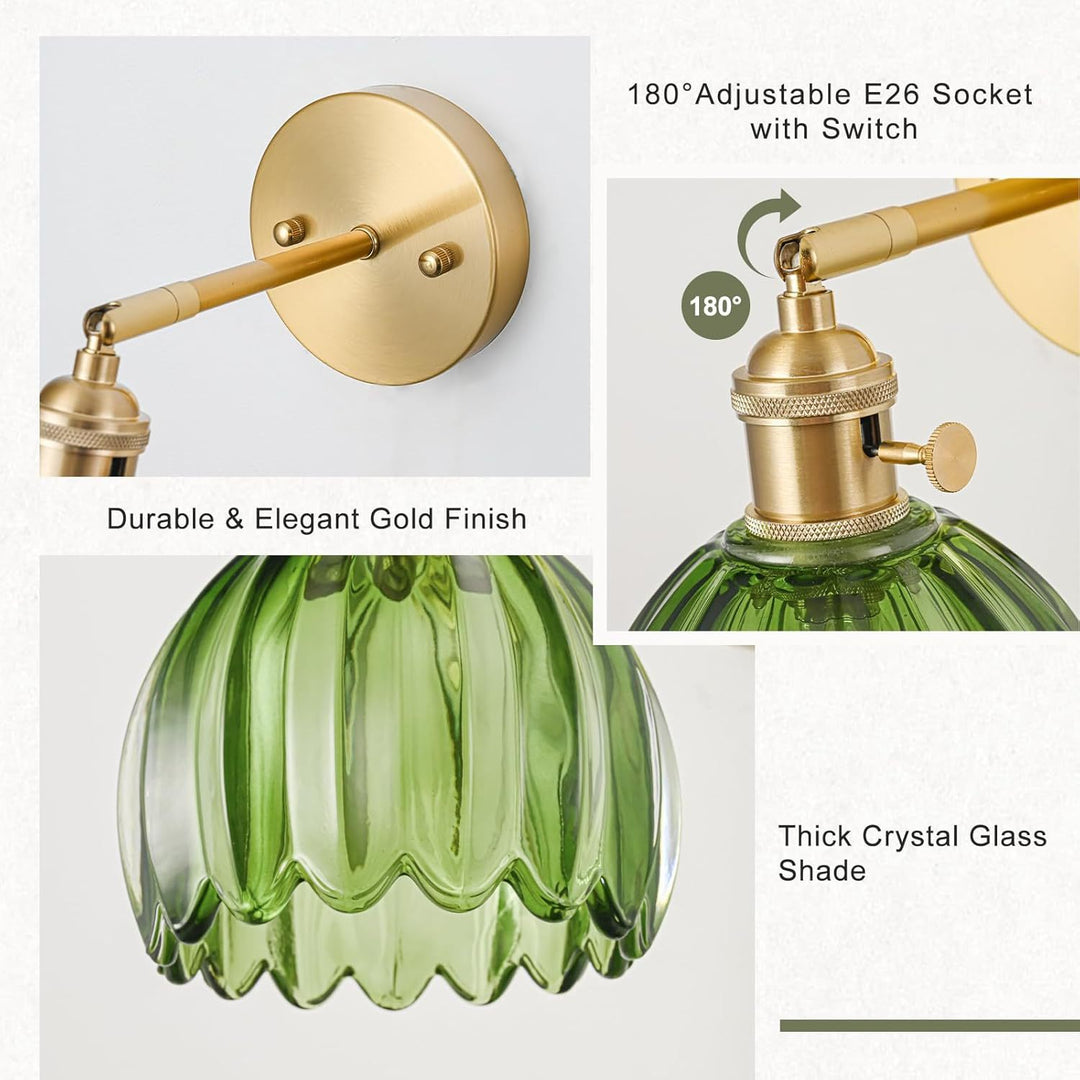 Elegant Glass Wall Lamp