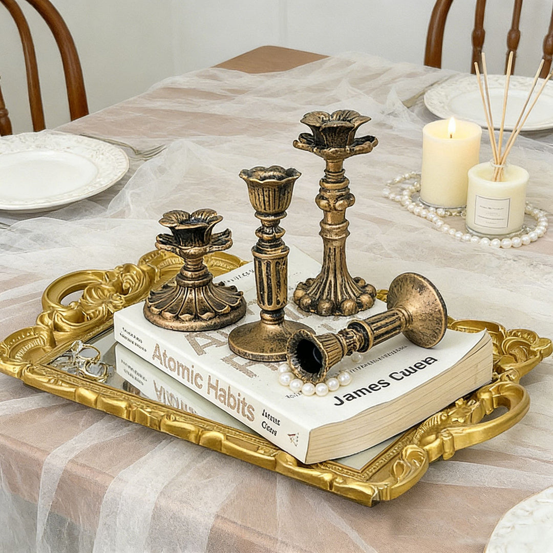 Vintage Floral Candle Holder