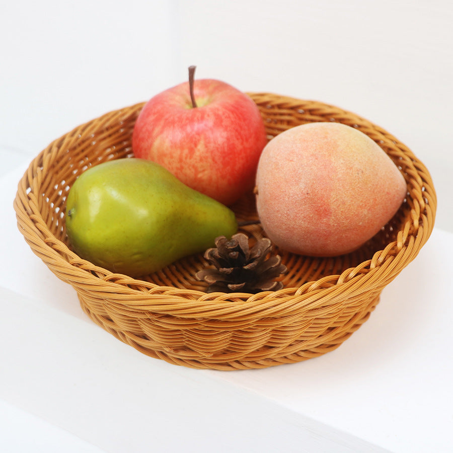 Decorative fruit basket made of handcrafted material