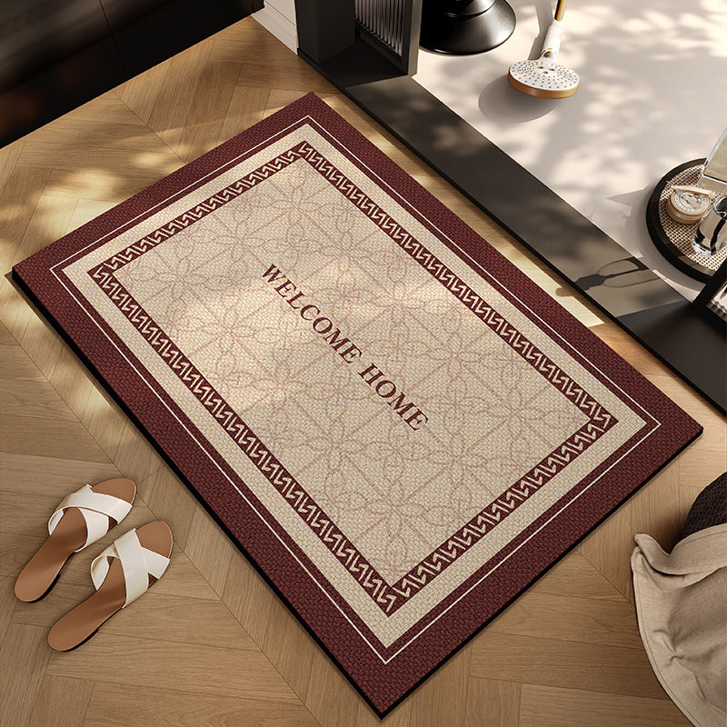 Checkerboard Patterned Entryway Mat Avarnia