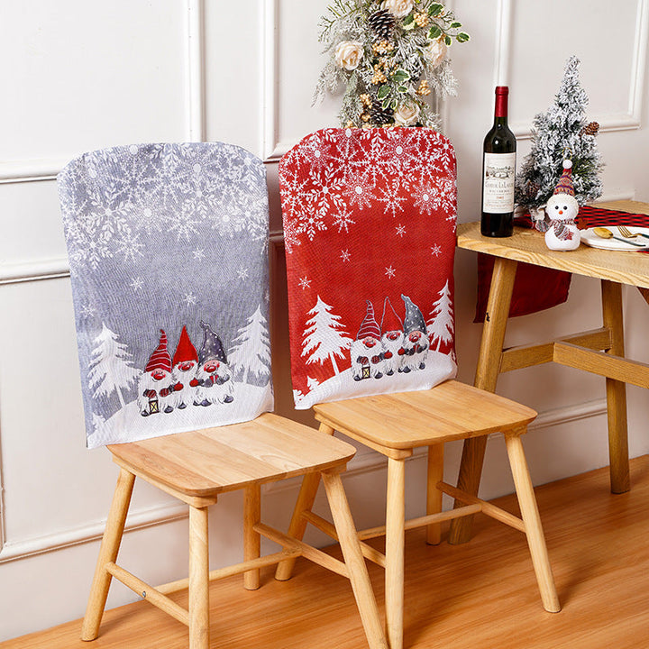Festive chair covers with Christmas motifs