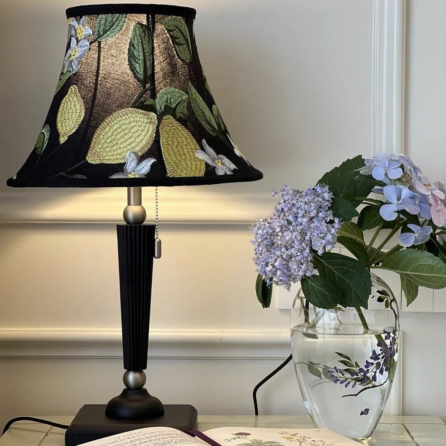 Elegant Embroidered Table Lamp