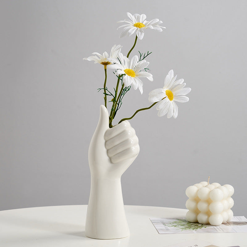 Artistic Hand-Shaped Flower Vase