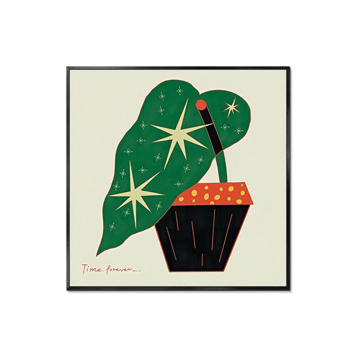 Abstract Plant-Themed Art Print