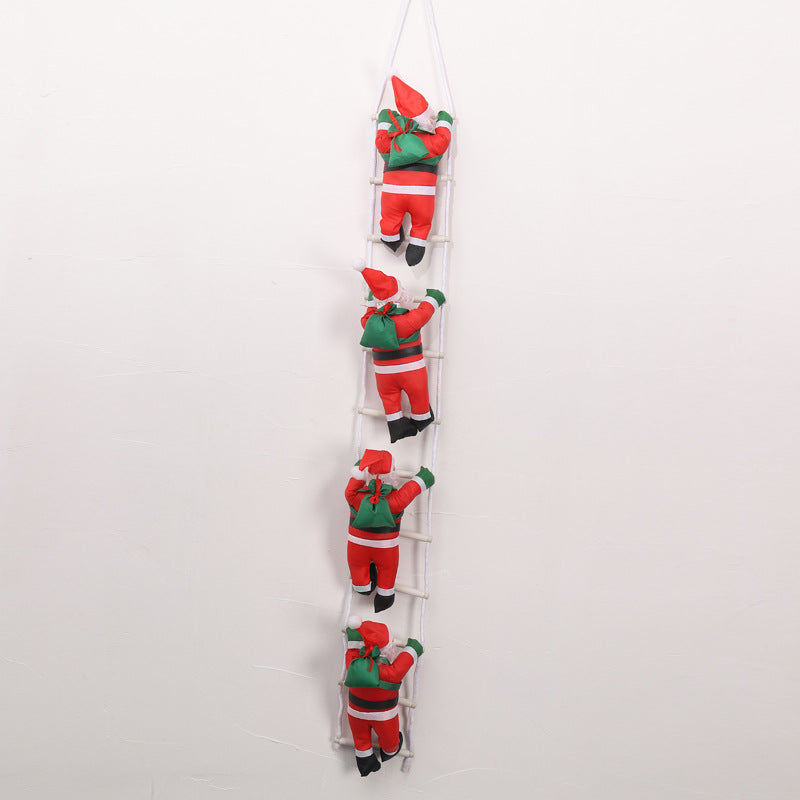 Playful Santa Claus Decoration Figure