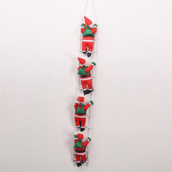 Playful Santa Claus Decoration Figure