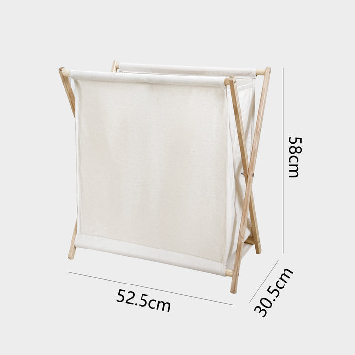 Laundry basket with practical folding mechanism