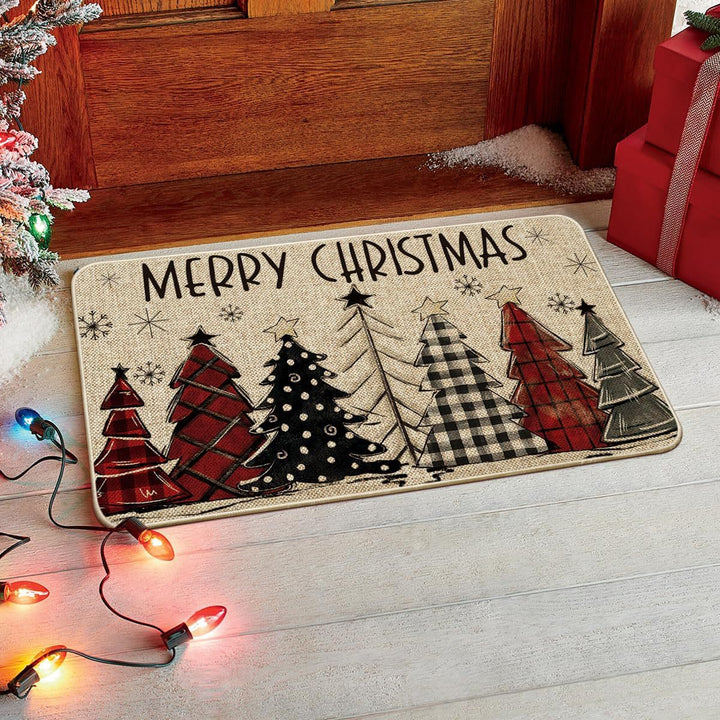 Festive Holiday Door Mat