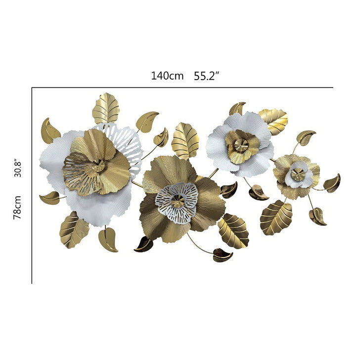Decorative Metal Flower Wall Sculpture