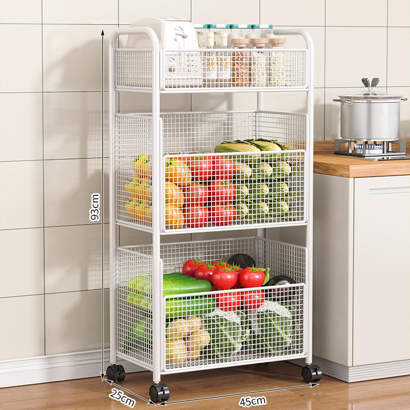 Rolling Kitchen Storage Rack
