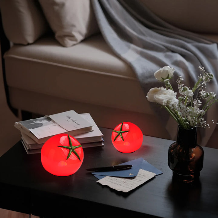 Tomato-shaped decorative table lamp