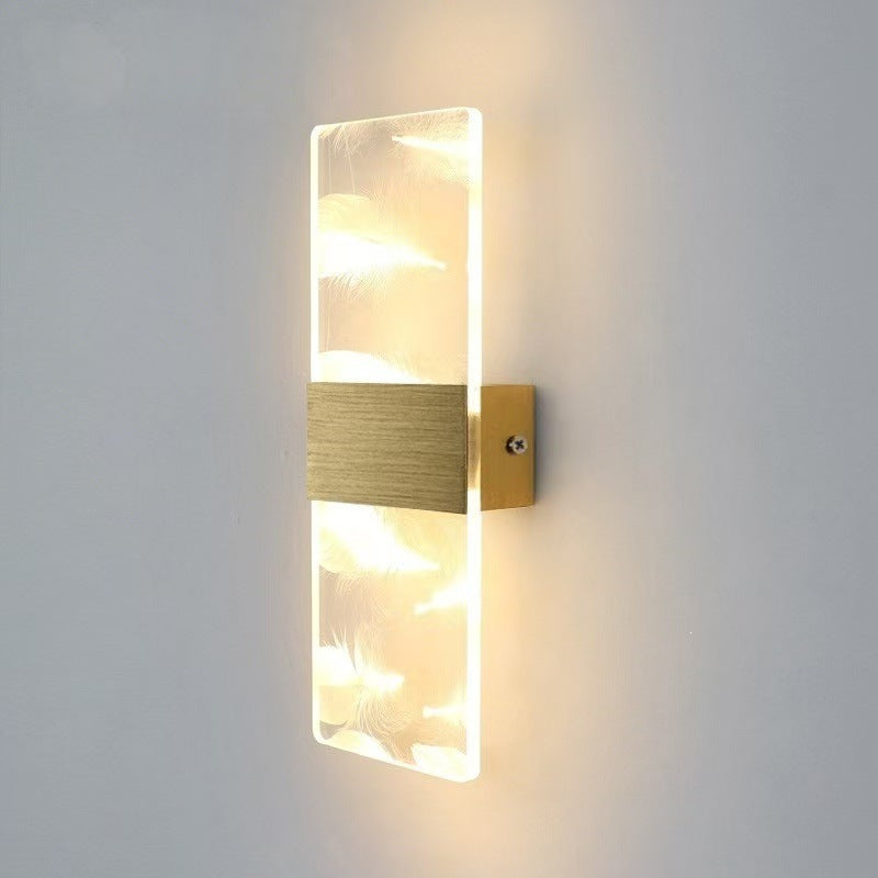 Artistic wall light fixture
