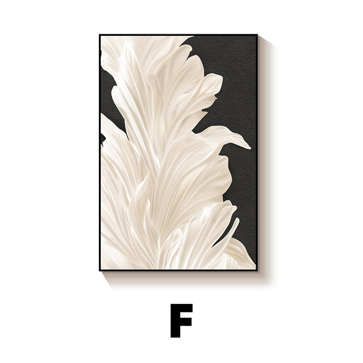 Elegant Floral Textured Wall Art